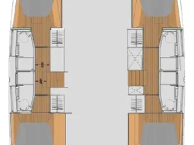 Fountaine Pajot Elba 45 charter bareboat or skippered in  Fethiye