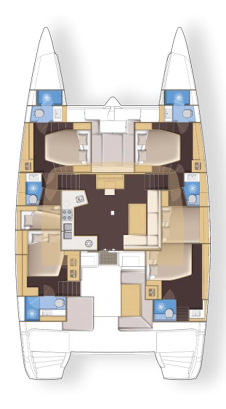 Hire Catamaran Lagoon with a boat licence