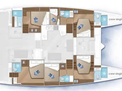 Catamaran to hire Alimos at the best price