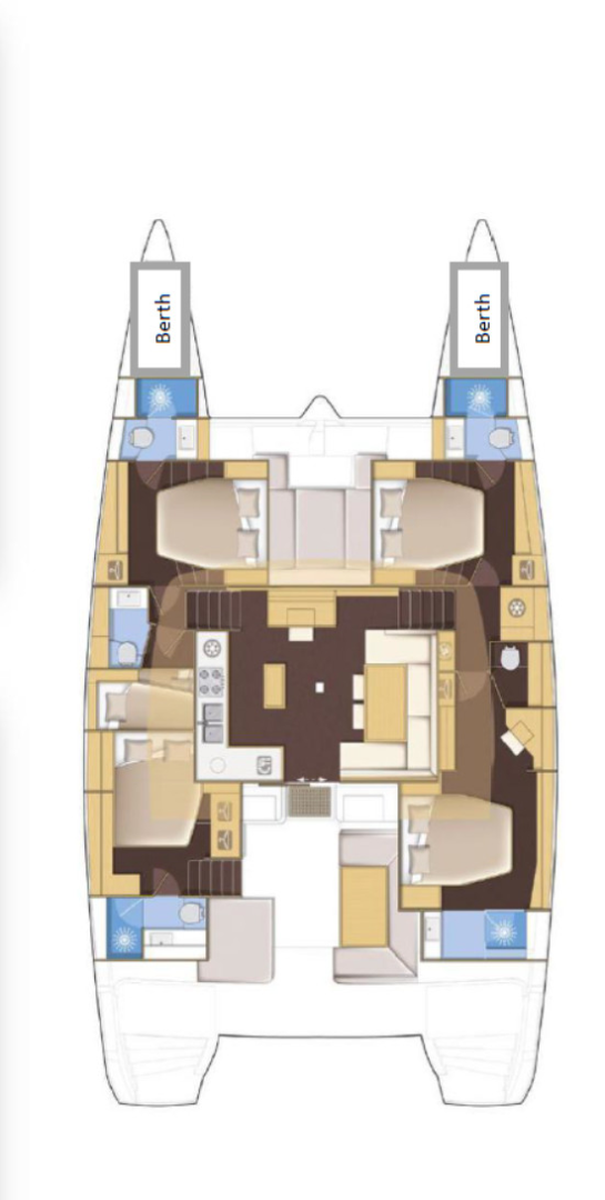Hire Catamaran Lagoon with a boat licence