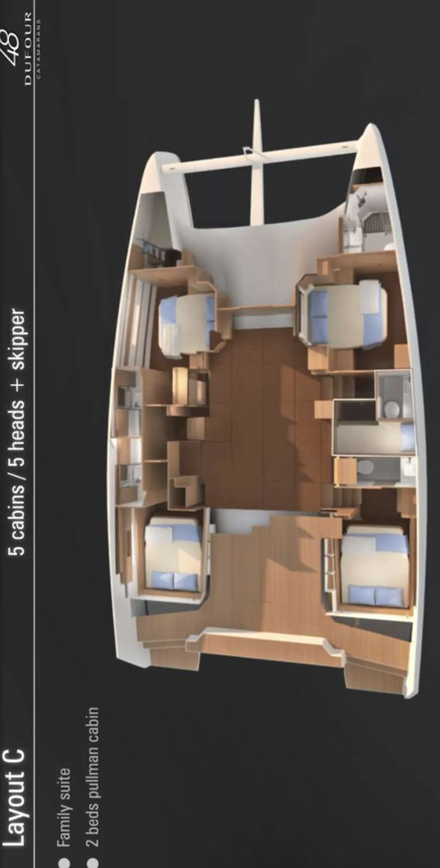 Hire Catamaran Dufour with a boat licence