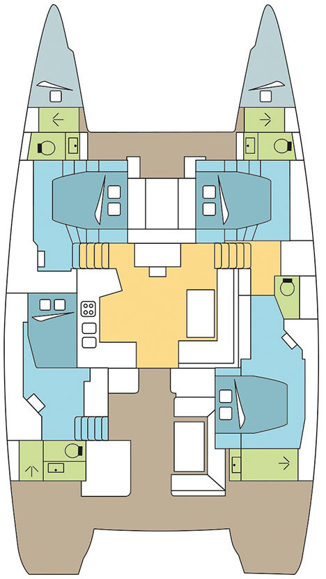 Hire Catamaran with or without skipper Lagoon Pirovac