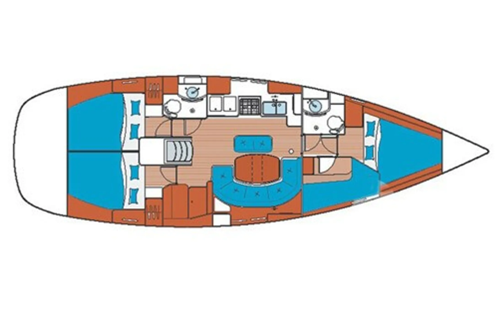 Hire Sailboat Bénéteau with a boat licence