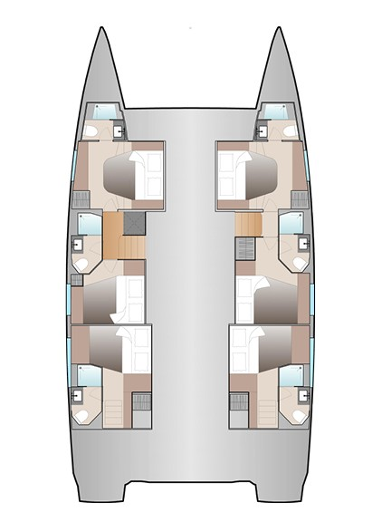 Catamaran hire in Trogir - Fountaine Pajot Aura 51