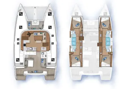 Hire Catamaran Lagoon with a boat licence
