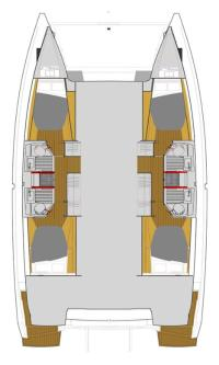Hire Catamaran Fountaine Pajot with a boat licence