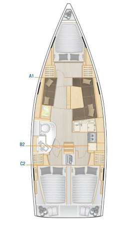 Sailboat hire in Seget Donji - Hanse Hanse 388