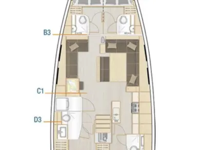 Hanse Hanse 548 charter bareboat or skippered in  Seget Donji