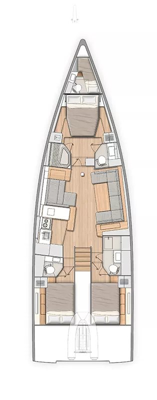 Bénéteau Oceanis 54 charter bareboat or skippered in  Seget Donji