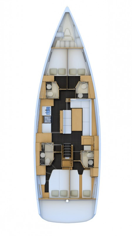 Hire Sailboat Jeanneau with a boat licence