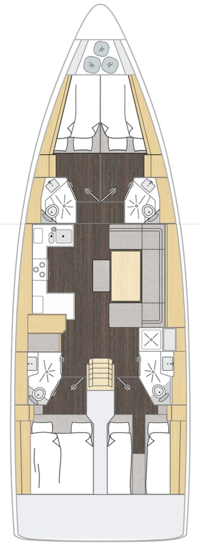 Yacht hire Fethiye cheap Bavaria C46