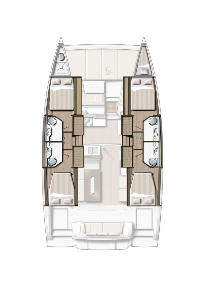 Catamaran hire in Pirovac - Bali Bali 4.2