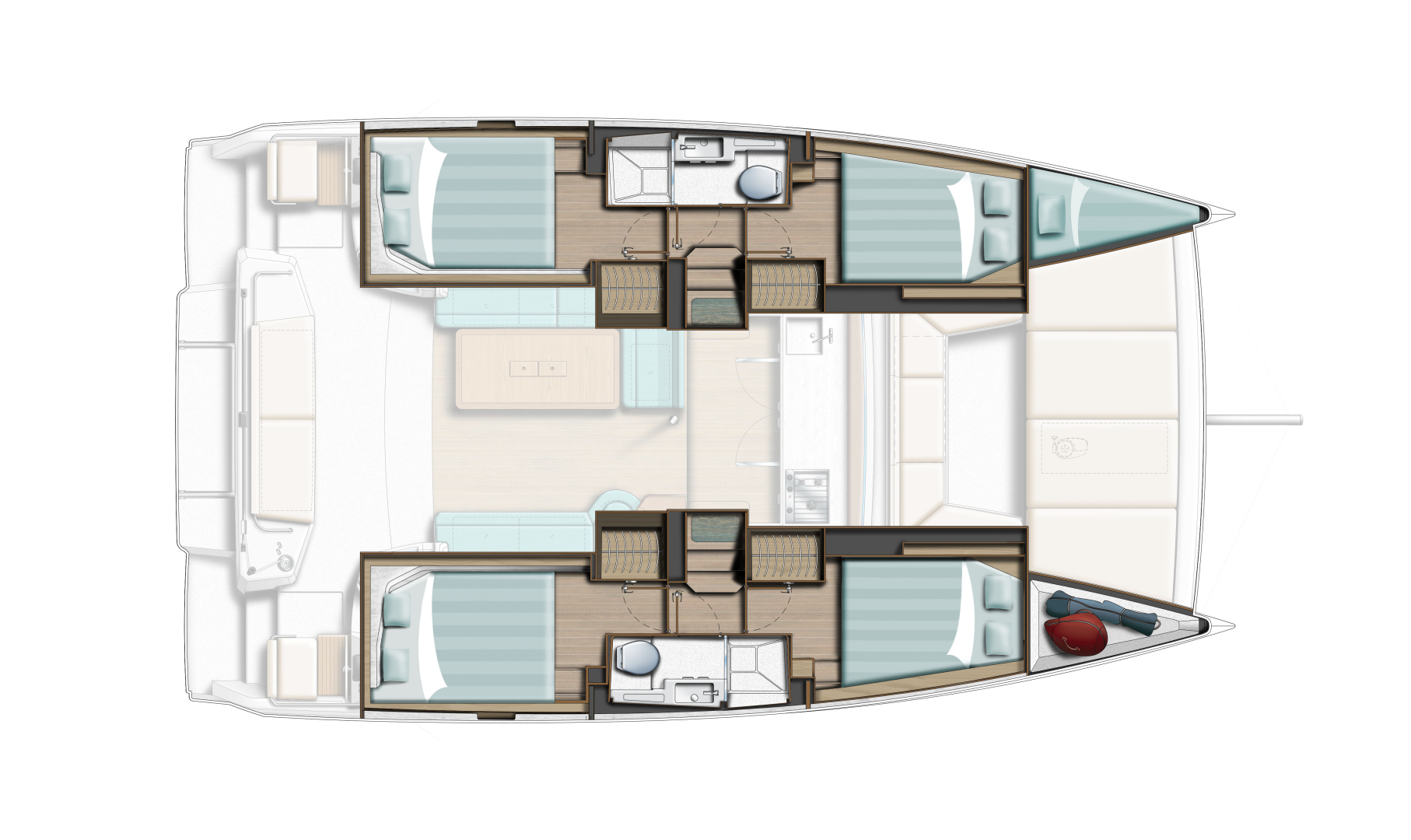 Bali Bali Catsmart charter bareboat or skippered in  Pirovac