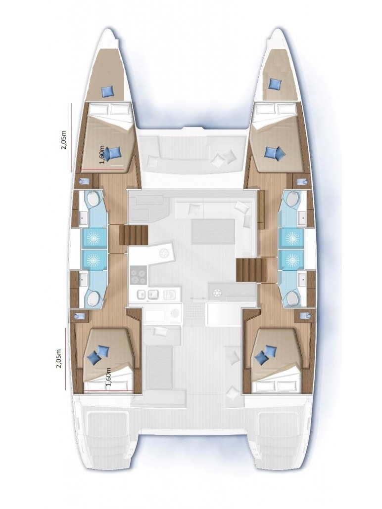 Hire Catamaran with or without skipper Lagoon Pirovac