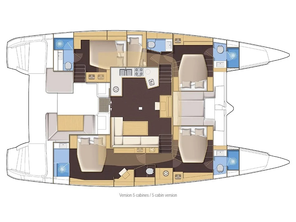 Hire Catamaran Lagoon with a boat licence