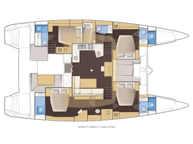 Hire Catamaran Lagoon with a boat licence