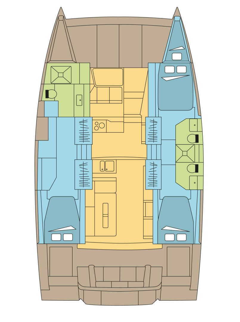 Bali Bali 4.2 charter bareboat or skippered in  Parham Town