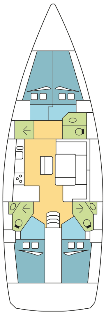 Sailboat to hire Praslin Island at the best price