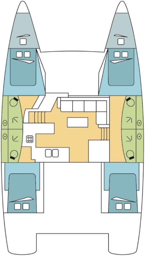 Fountaine Pajot Elba 45 charter bareboat or skippered in  Jolly Harbour
