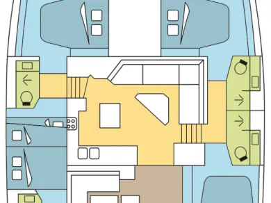 Hire Catamaran Fountaine Pajot with a boat licence