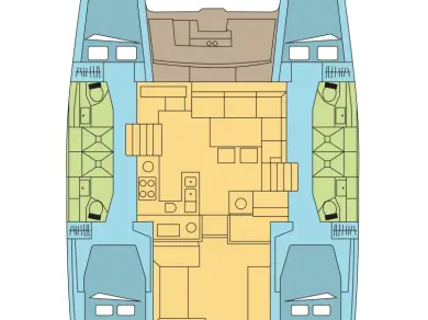 Yacht charter Le Marin - Lagoon Lagoon 450 on SamBoat