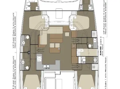 Yacht hire Kaštela cheap Dufour Catamarans 48 Sail