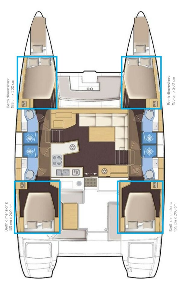 Yacht hire Kaštela cheap Lagoon 450 F