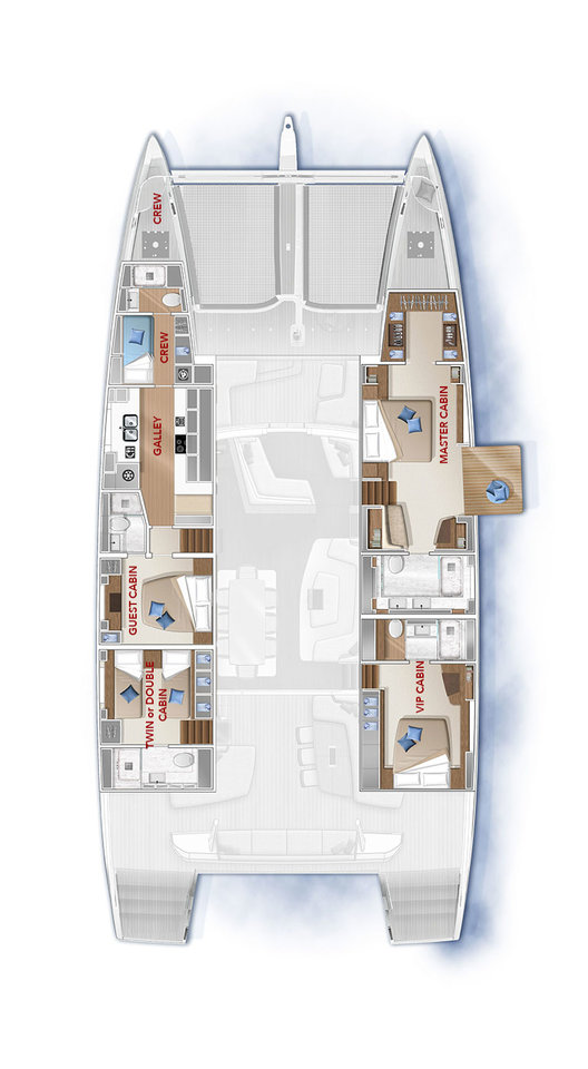 Hire Catamaran Lagoon with a boat licence