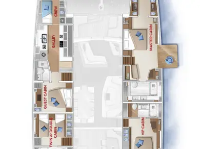 Hire Catamaran Lagoon with a boat licence