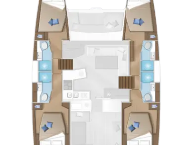 Hire Catamaran with or without skipper Lagoon Alimos
