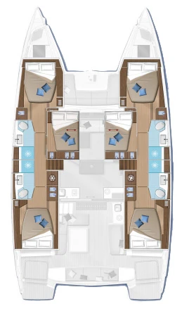 Hire Catamaran with or without skipper Lagoon Lefkáda