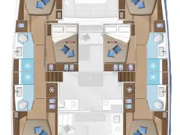 Hire Catamaran with or without skipper Lagoon Lefkáda