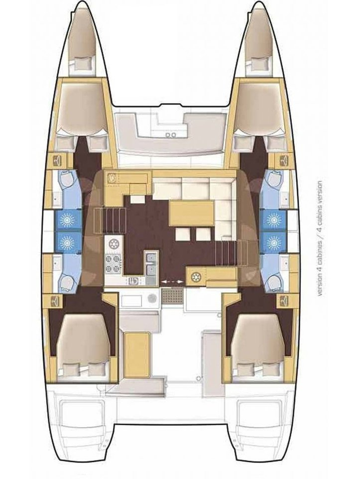 Yacht charter Nydri - Lagoon Lagoon 46 on SamBoat