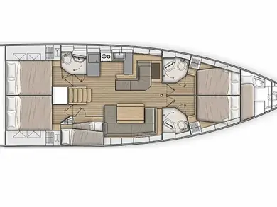 Hire Sailboat Bénéteau with a boat licence