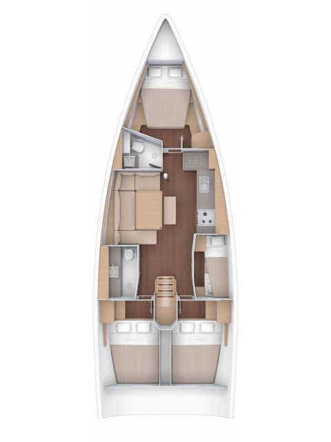 Dufour Dufour 430 charter bareboat or skippered in  Road Town