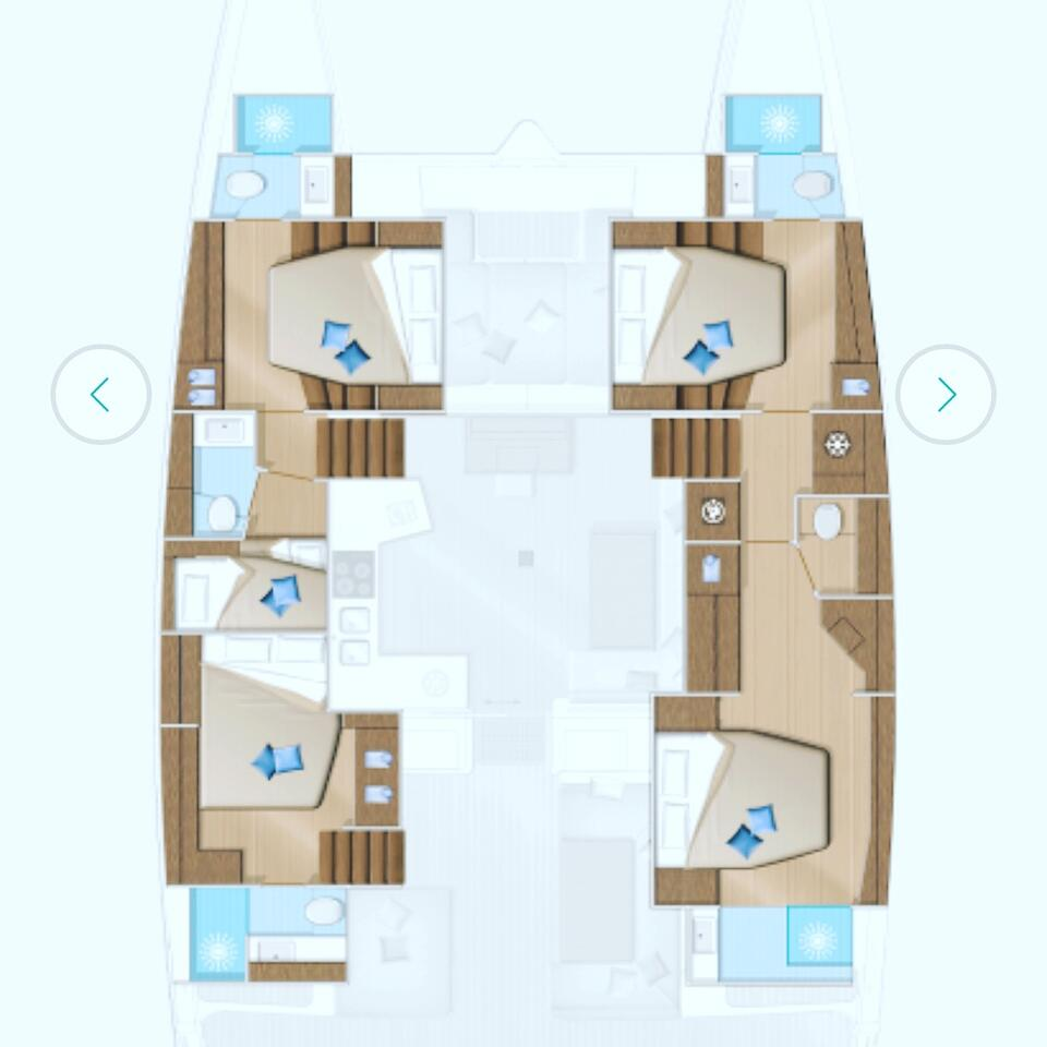 Hire Catamaran with or without skipper Lagoon Ao Po