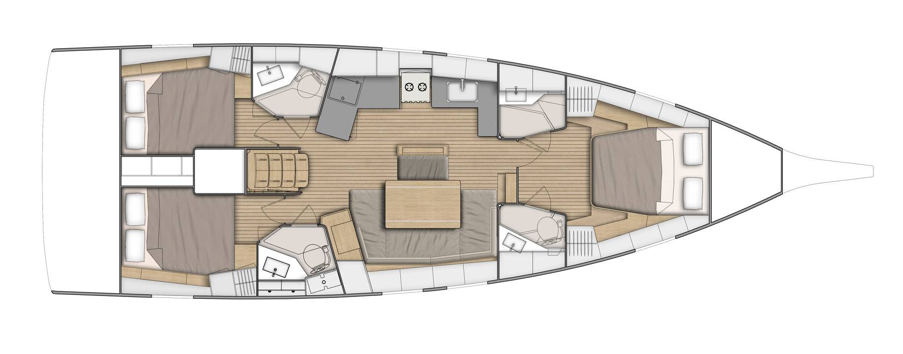 Hire Sailboat Bénéteau with a boat licence