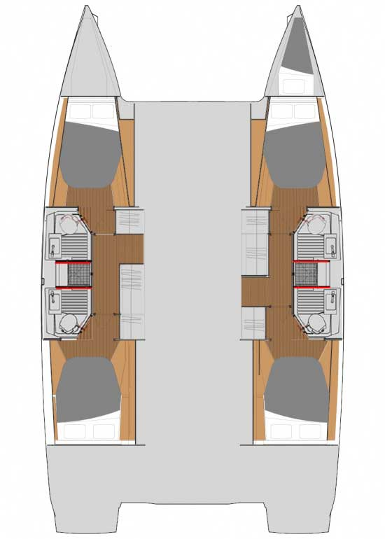 Catamaran hire in Pomer - Fountaine Pajot Astrea 42