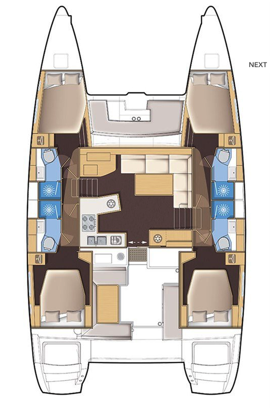 Charter a Lagoon Lagoon 450 Sport Top in Mai Khao on Samboat