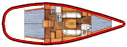 Hire Sailboat Bénéteau with a boat licence