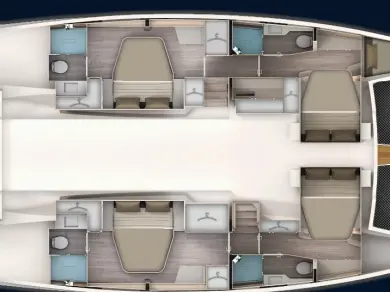 Aventura Aventura 45 charter bareboat or skippered in  Seget Donji