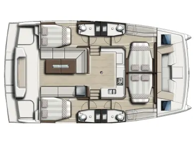 Catamaran hire in Göcek - Bali Bali Catspace Voile