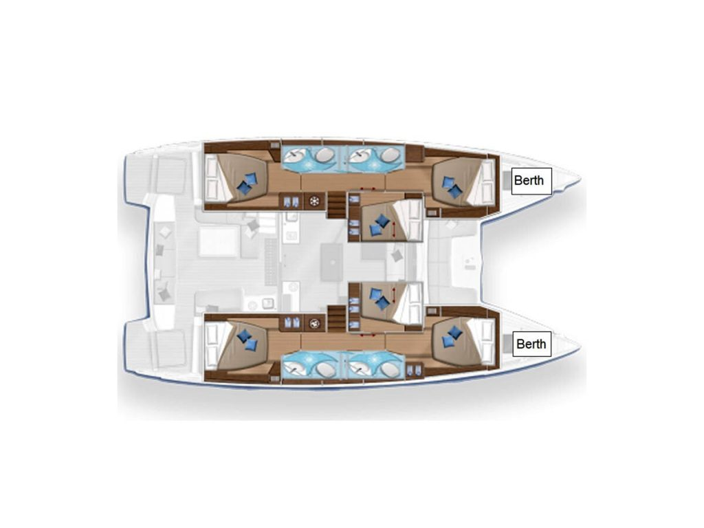 Lagoon Lagoon 50 charter bareboat or skippered in  Parish of Saint George