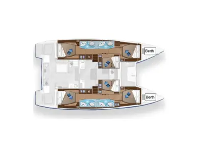 Lagoon Lagoon 50 charter bareboat or skippered in  Parish of Saint George