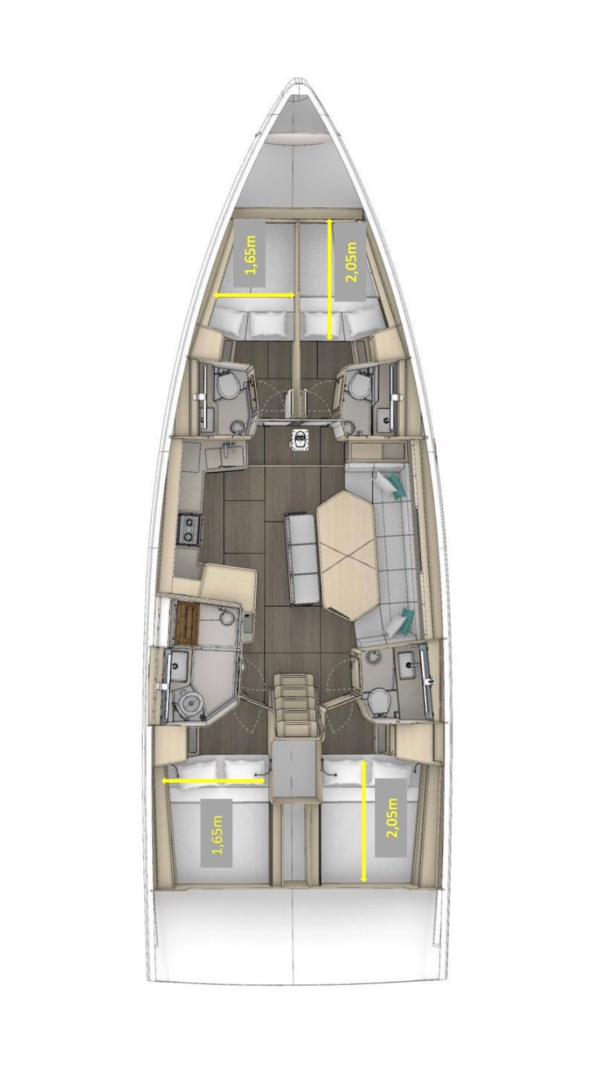Yacht charter Palermo - Dufour Dufour 48 on SamBoat