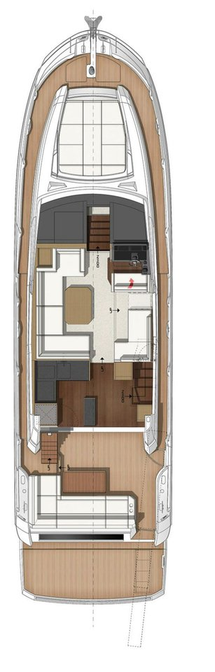 Luxury Yacht hire in Punat - Jeanneau Prestige 520 Flybridge - 3 + 1 cab.