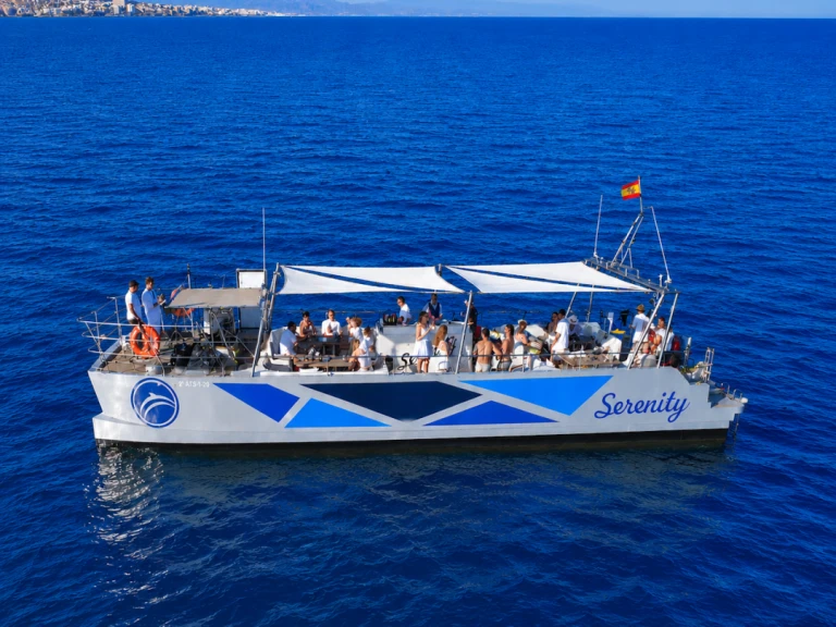 Hire Catamaran with or without skipper Serenity Puerto Marina Benalmadena