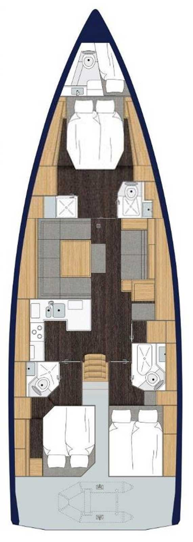 Bavaria Cruiser 50 charter bareboat or skippered in  Split