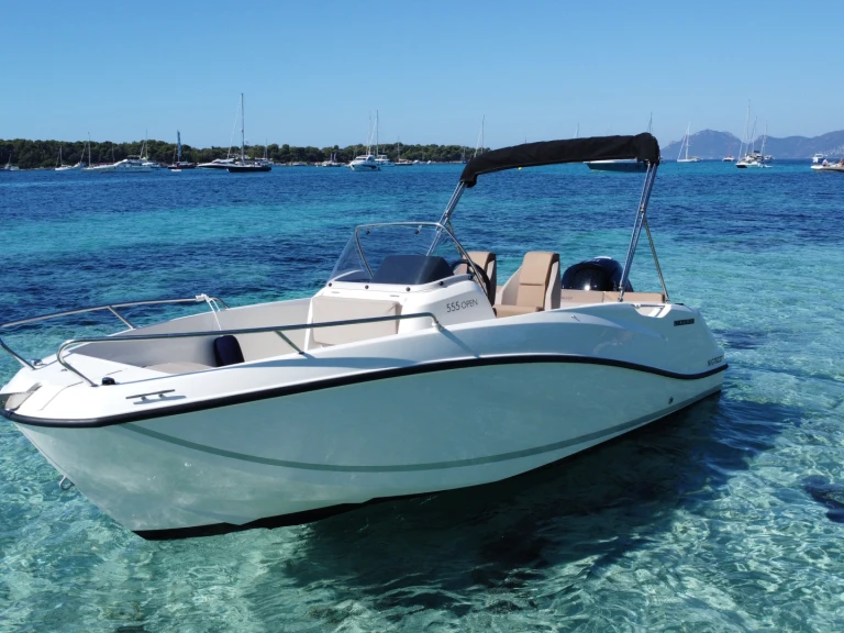 Quicksilver Activ 555 Open charter bareboat or skippered in  Mandelieu-la-Napoule