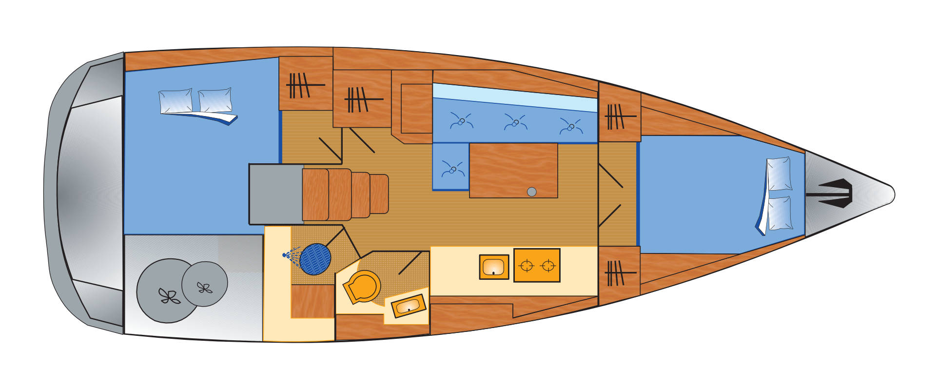 Bénéteau Oceanis 38.1 charter bareboat or skippered in  Rogoznica